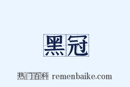 黑冠是什么意思的图片